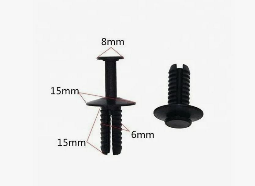 Клипса пластиковая для Audi, BMW, Seat, Skoda, Volkswagen ОЕМ: 51111908077, N90359101. (бампер, уплотнитель, пороги).