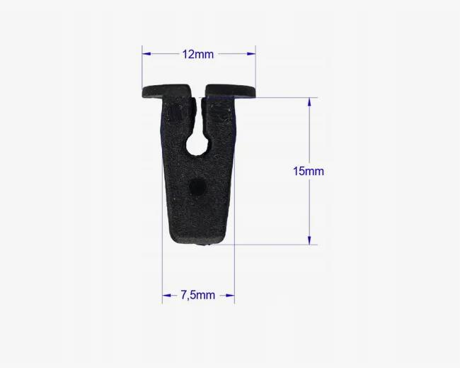 Клипса пластиковая для Audi, Seat, Skoda, Volkswagen ОЕМ: 6N0809966A, WHT003737, 191941142. (подкрылки, брызговики, облицовка, защита колесных арок).
